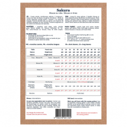 Patron Ikatee - Blouse robe Sakura