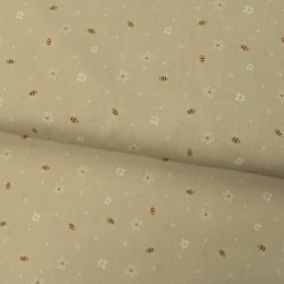 Tissu coton - Jolie abeille