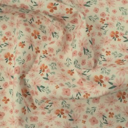 Tissu coton - Gisèle rose