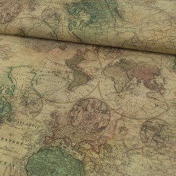 Tissu coton - Map