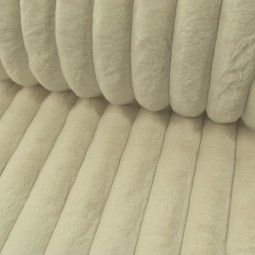 Tissu fausse fourrure - Barracuda écru