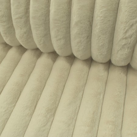 Tissu fausse fourrure - Barracuda écru