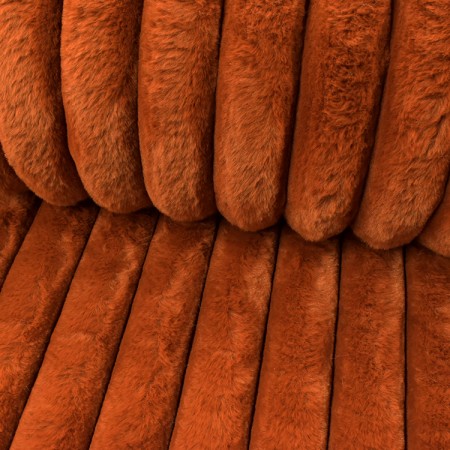 Tissu fausse fourrure - Barracuda terracotta