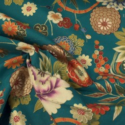 Tissu coton - Chihiro turquoise
