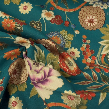 Tissu coton - Chihiro turquoise