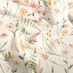 Tissu jersey coton - Eliana blanc cassé