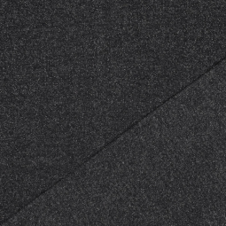 Tissu jersey sweat - Noir à paillettes argent
