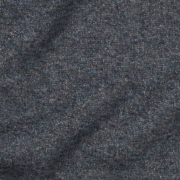 Tissu jersey sweat - bleu à paillettes multicolores