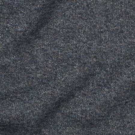Tissu jersey sweat - bleu à paillettes multicolores