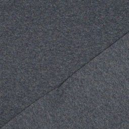 Tissu jersey sweat - bleu à paillettes multicolores