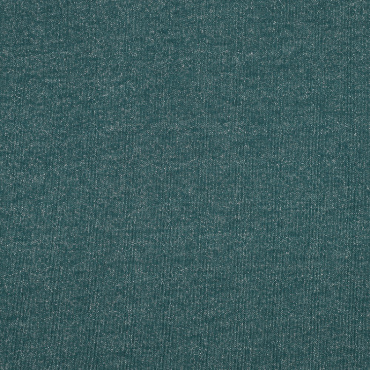 Tissu jersey sweat - Paillettes cyan