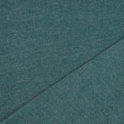 Tissu jersey sweat - Paillettes cyan