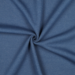 Tissu jersey sweat - Paillettes denim