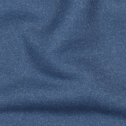Tissu jersey sweat - Paillettes denim