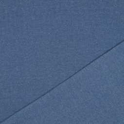 Tissu jersey sweat - Paillettes denim