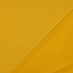 Tissu sweat biologique - Soft sweat jaune moutarde