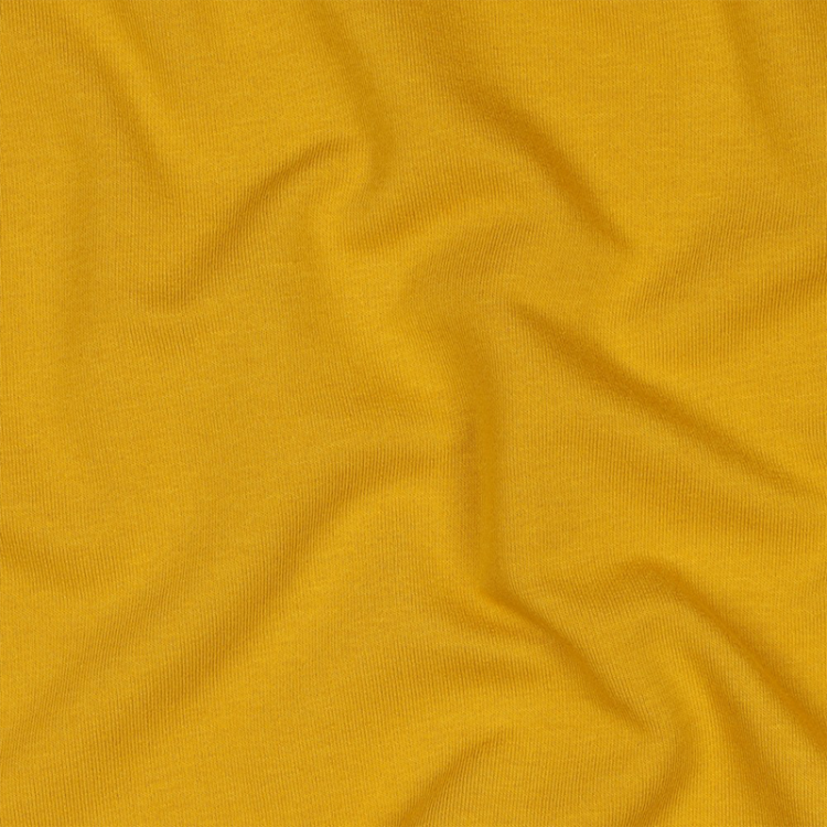 Tissu sweat biologique - Soft sweat jaune moutarde