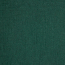 Tissu double gaze - Vert profond