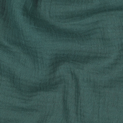 Tissu double gaze - Vert profond