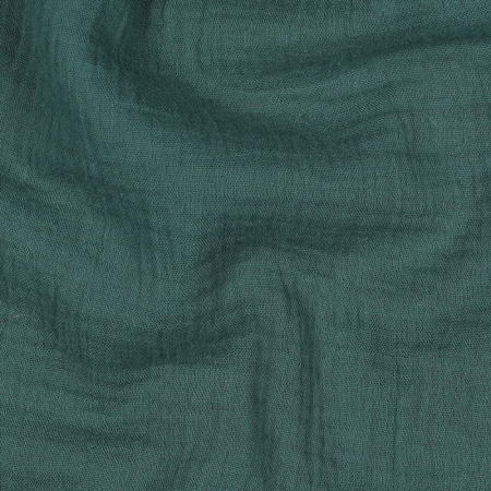 Tissu double gaze - Vert profond