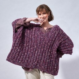 Kit de tricot - Poncho - Paisible