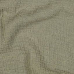 Tissu double gaze - Vert mousse