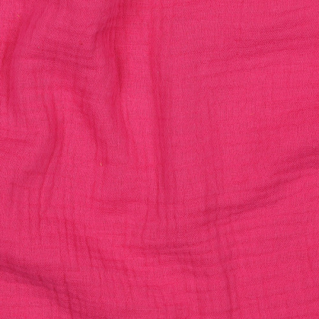 Tissu double gaze - Fuchsia