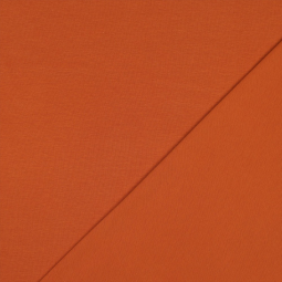 Tissu jersey biologique - Uni ambre