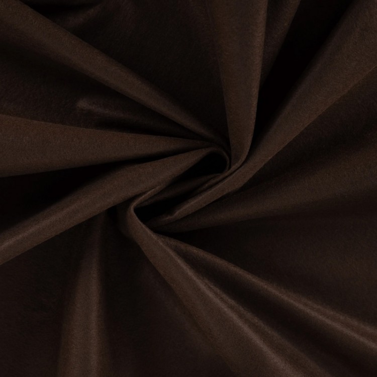 Tissu feutrine - Marron foncé