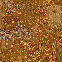 Tissu Fantaisie - Golden - Symphony yellow