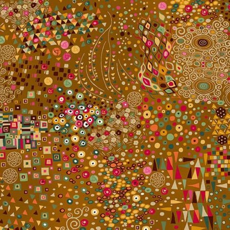 Tissu Fantaisie - Golden - Symphony yellow