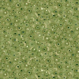 Tissu Fantaisie - Golden - Scroll green