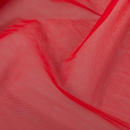 Tulle souple grande largeur - Rouge