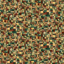 Tissu Fantaisie - Golden - Patchwork green