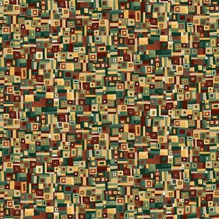 Tissu Fantaisie - Golden - Patchwork green