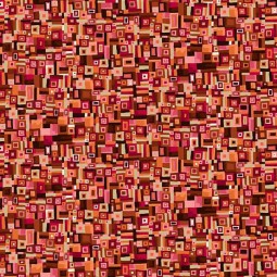 Tissu Fantaisie - Golden - Patchwork red