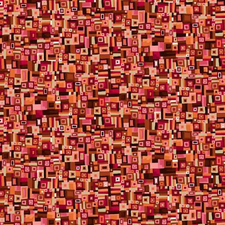 Tissu Fantaisie - Golden - Patchwork red