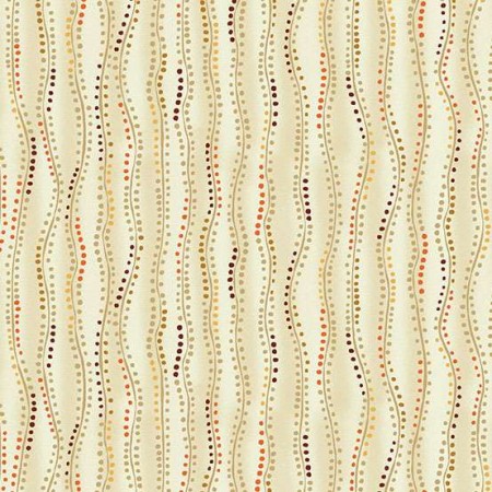 Tissu Fantaisie - Golden - Stripe cream