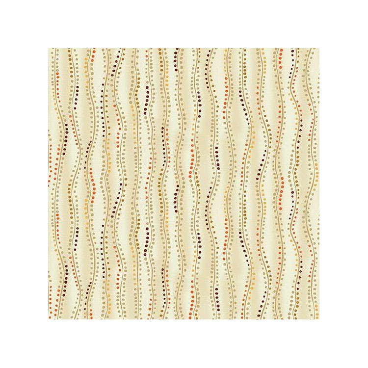 Tissu Fantaisie - Golden - Stripe cream