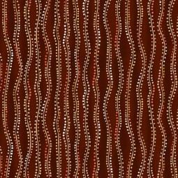 Tissu Fantaisie - Golden - Stripe brown