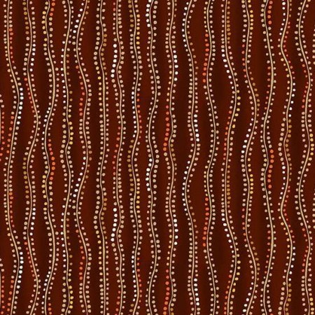 Tissu Fantaisie - Golden - Stripe brown