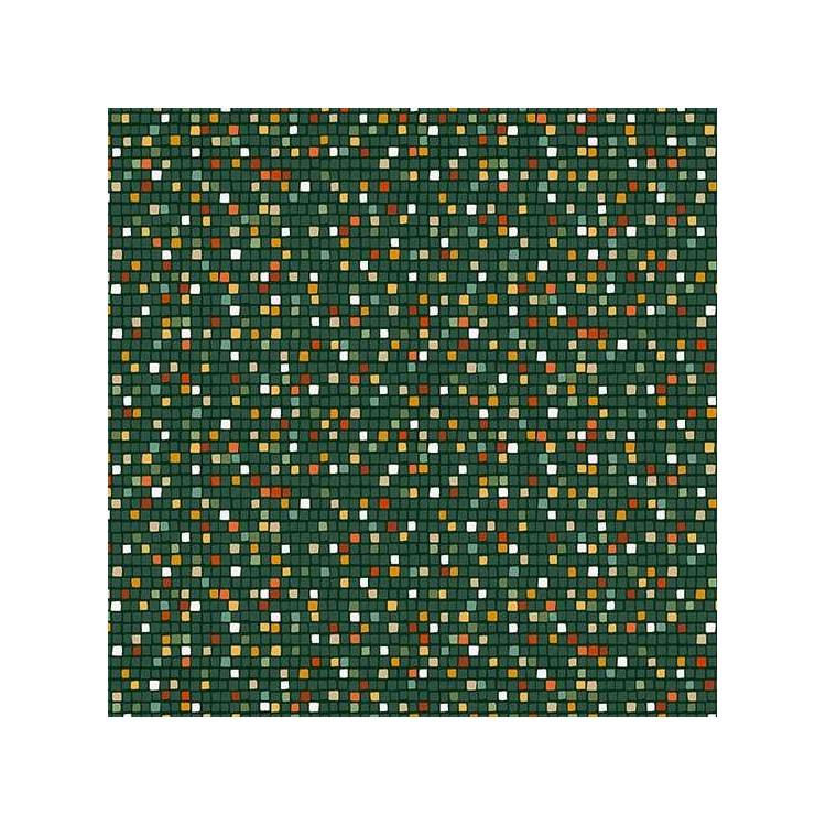 Tissu Fantaisie - Golden - Mosaic green