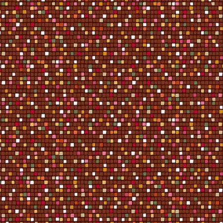 Tissu Fantaisie - Golden - Mosaic brown