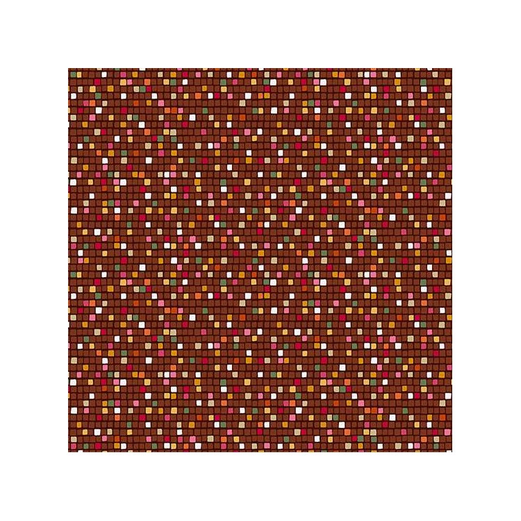 Tissu Fantaisie - Golden - Mosaic brown