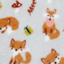 Tissu polaire doudou double face - Roux