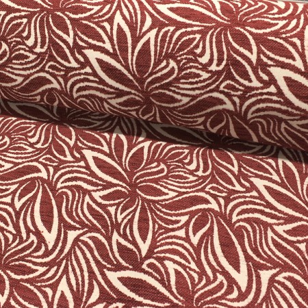 Tissu jacquard - Medea grenat