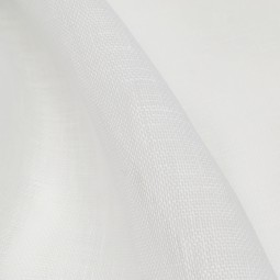 Tissu étamine de lin - Blanc