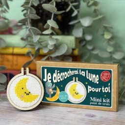 Kit de broderie - Je décrocherai la lune pour toi
