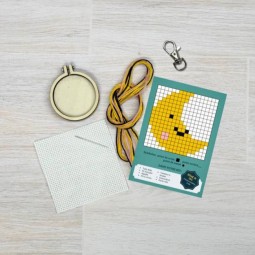 Kit de broderie - Je décrocherai la lune pour toi