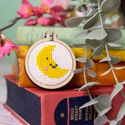 Kit de broderie - Je décrocherai la lune pour toi